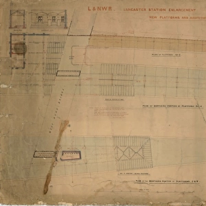 L&N. W. R Lancaster Station Enlargement - New Platform and Additional Buildings [1899]