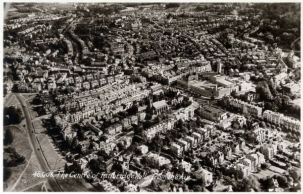 Aerial View of the centre of Tunbridge Wells, Kent