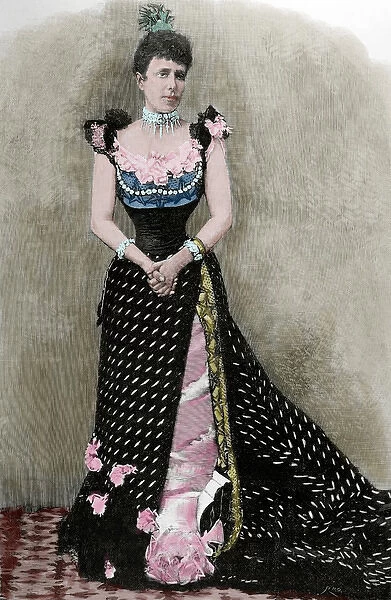 Maria Christina of Austria (1858-1929). Queen of Spain. Seco