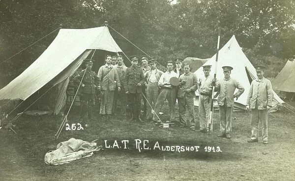 Training Camp for Royal Engineers at Aldershot