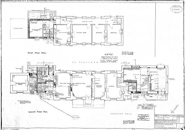 Abergavenny Monmouth Road Station Floor Plan [1956]