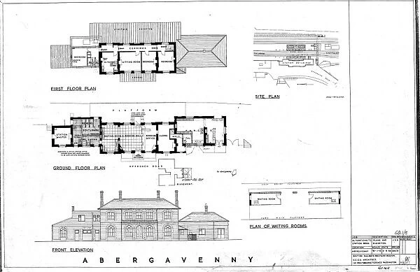 Abergavenny Station - Alterations to Station Buildings [1956]
