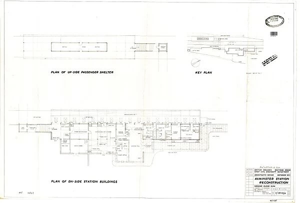 Axminster Station Reconstruction: Ground Floor Plan [18  /  12  /  1959]