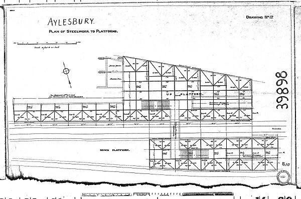Aylesbury - Plan of Steelwork to Platforms [N. D. ]