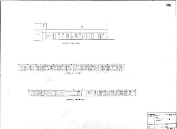 B. R. Selby Station - Station Buildings as Existing - Elevations [Mar 1963]