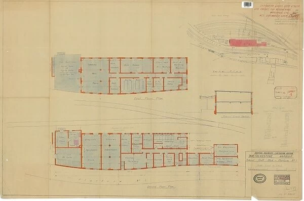 B. R. - Southern Region - Folkestone Harbour - proposed staff block - Platform No. 1 [1948]