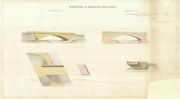 Bristol and Exeter Railway - River Tone Bridge Drawing no. 6 [c1841]