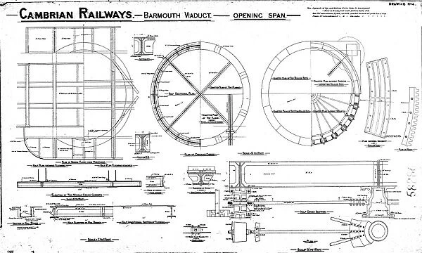 Cambrian Railways - Barmouth Viaduct - Opening Span [N. D]