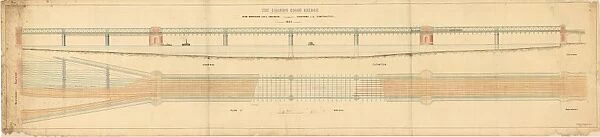 The Charing Cross Bridge - General Elevation and Plan of Bridge [1862]