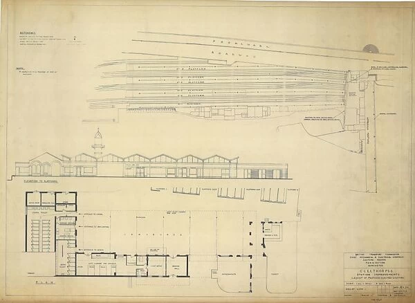 Cleethorpes Station Improvements - Layout of Proposed Electric Lighting [1960]