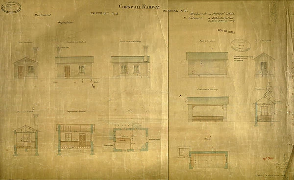 Cornwall Railway - Menheniot Arrival and Departure Platform Buildings [1853]