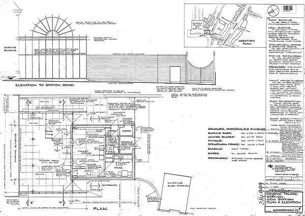Crystal Palace Station New Station Plan and Elevation [1985]
