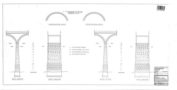 Details of actual work carried out to pier No 13 [1988]