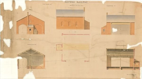 Dorchester Road Goods Shed. Elevations, Section & Plan [ND]