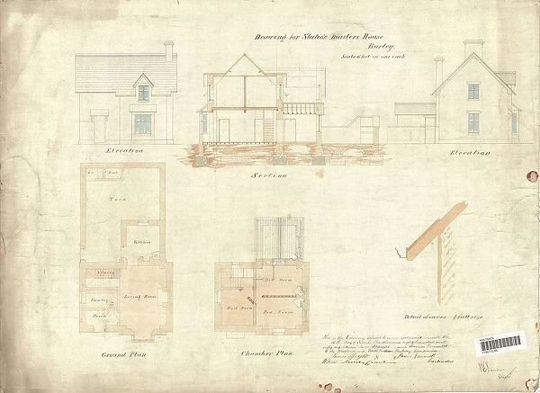 Drawing or Station Masters House Burley [1866]