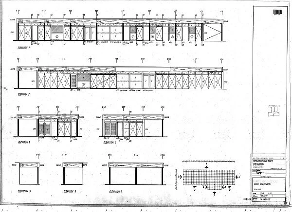 East Grinstead Station Reconstruction Elevations [c1970s]