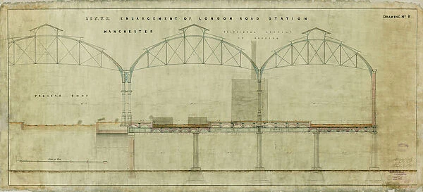 Enlargement of London Road Station Manchester. London & North Western Railway