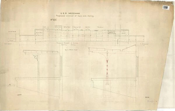 G. E. R Needham Proposed Renewal of Downside Awning [N. D]