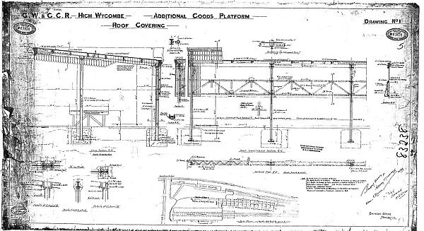 G. W & G. C. R High Wycombe - Additonal Goods Platform Roof Covering [1924]