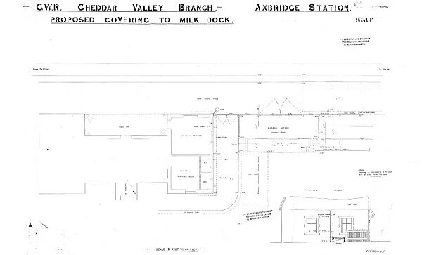 G. W. R. Axbridge Station - Proposed Covering to Milk Dock [n. d. ]