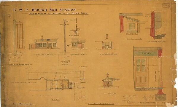 G. W. R. Bourne End Station: Alterations to Rooms etc on Down Side [1894]