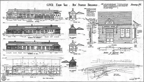 G. W. R Ebbw Vale New Station Buildings [1923]