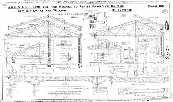 G. W. R & G. C. R Joint Line - New Station at High Wycombe Up Platform [1902]