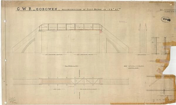 G. W. R Gobowen - Reconstruction of Footbridge at 189m 67chs [1898]
