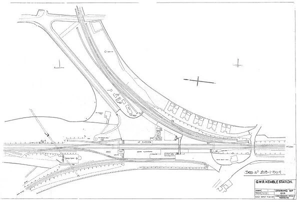 G. W. R Kemble Station Track Layout Plan [c1947]