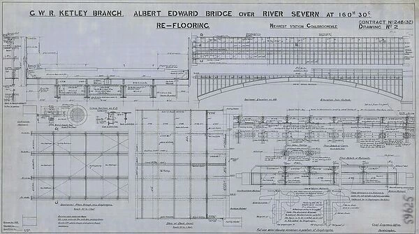 G. W. R Ketley Branch Albert Edward Bridge over River Severn [1932]