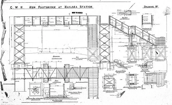 G. W. R. New Footbridge at Nailsea Station [N. D. ]