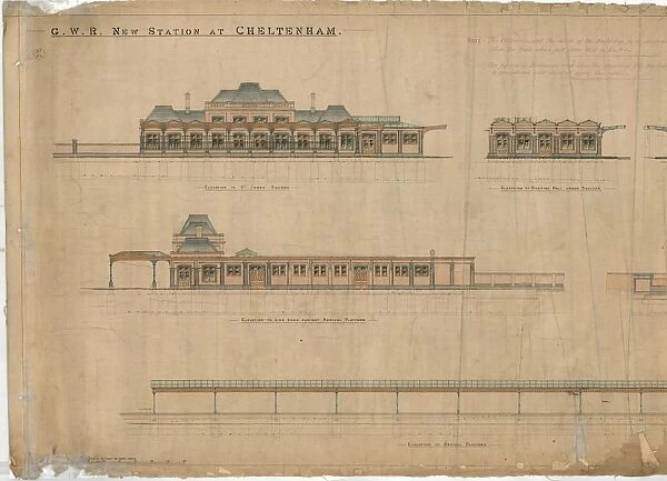 G. W. R. New Station at Cheltenham - Station Building [1892]