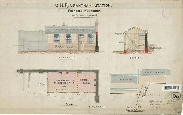 GNR Grantham Station Proposed Workshop