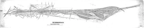 GNR Peterborough track layout drawing [ND]