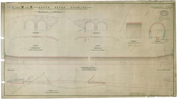 GWR. South Devon Doubling. Marley Tunnel (1890)