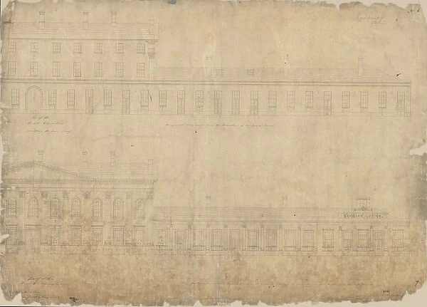 Huddersfield Station Front and Back Elevations [1846]