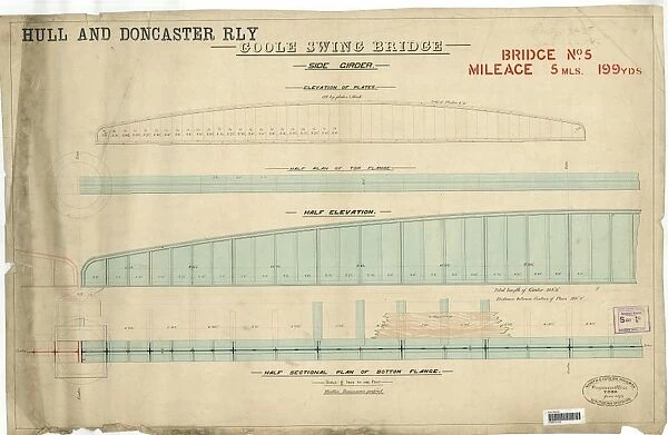 Hull And Doncaster Railway - Goole Swing Bridge (Bridge No 5, 5 Miles 199 Yards) [1879]