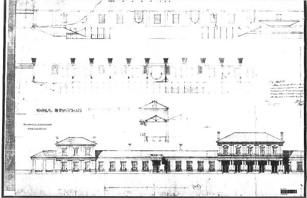 Hull Station Drawing No. 2 Elevation - Part 1 [1847]