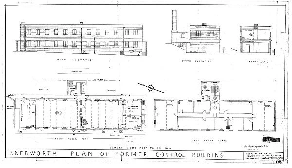 Knebworth: Plan of Former Control Building [1959]