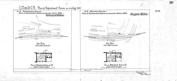 L. B& S. C. R Plan of Refreshement Rooms as Existing 1909 [1928]