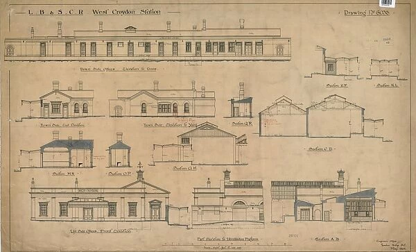 L. B. & S. C. R. - West Croydon Station - Drawing No 6038