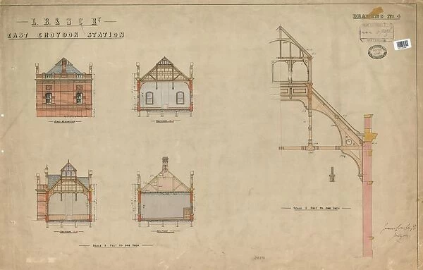 L. B. &s C Ry - East Croydon Station - Drawing No 4 [1894]
