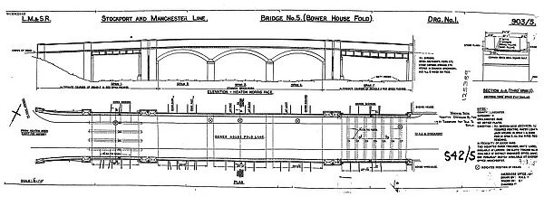 L. M & S. R. Stockport and Manchester Line - Bridge no. 5 (Bower House Fold) [N. D]