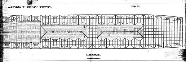 L. N. E. R Thornaby Station Roof Plan [N. D]