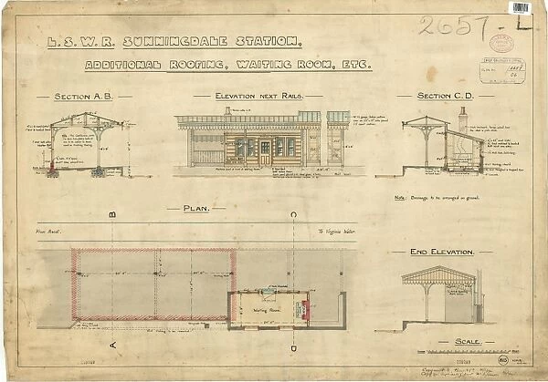 L & S. W. R Sunningdale Station- Additions [1902]