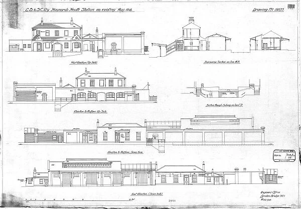 LB & SCR Haywards Heath Station as existing [1918]