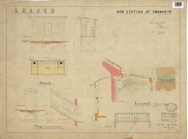 LB & SCR New Station at Emsworth [1872]