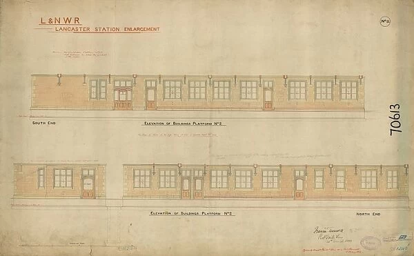 L&N. W. R Lancaster Station Enlargement - Buildings on Platform 2 [1899]