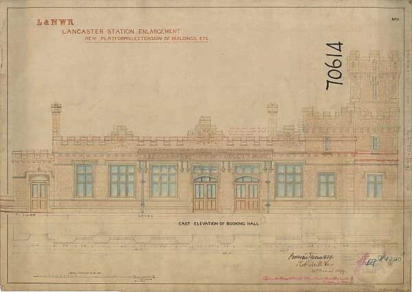 L&N. W. R Lancaster Station Enlargement - New Platforms Extension of Buildings etc [1899]