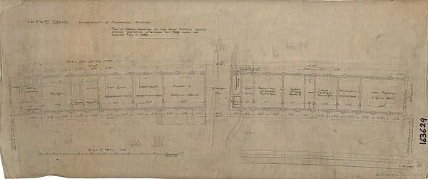L&NWR Crewe Enlargement of Passenger Station - Plan of Station Buildings [1905]